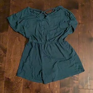 Hunter Green Kids Romper